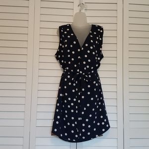 Cute Polka Dot Sleeveless Dress